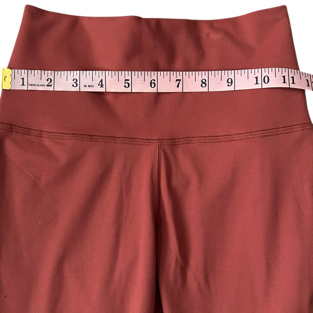 Yogalicious High-Waisted Ankle Length Earthen Red Leggings S - Picture 4 of 7